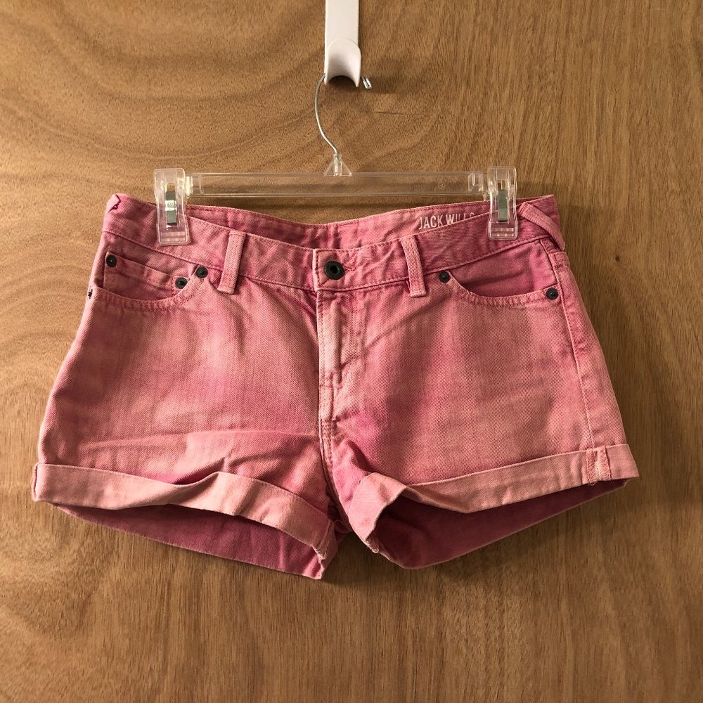 Jack Wills Pink Denim Jean Shorts